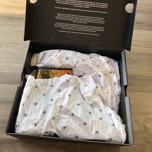 Dr. Martens Black Sabbath Combat Boots NIB - Picture 8 of 9